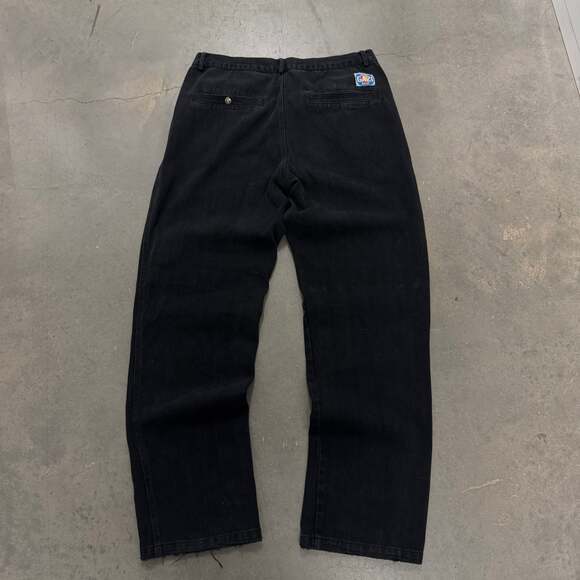 Fugazi Workwear Black Pants L Relaxed Straight Y2K Skater Workwear